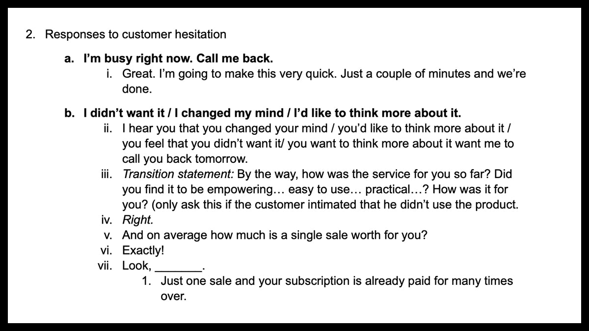 Stratton Oakmont Sales Script